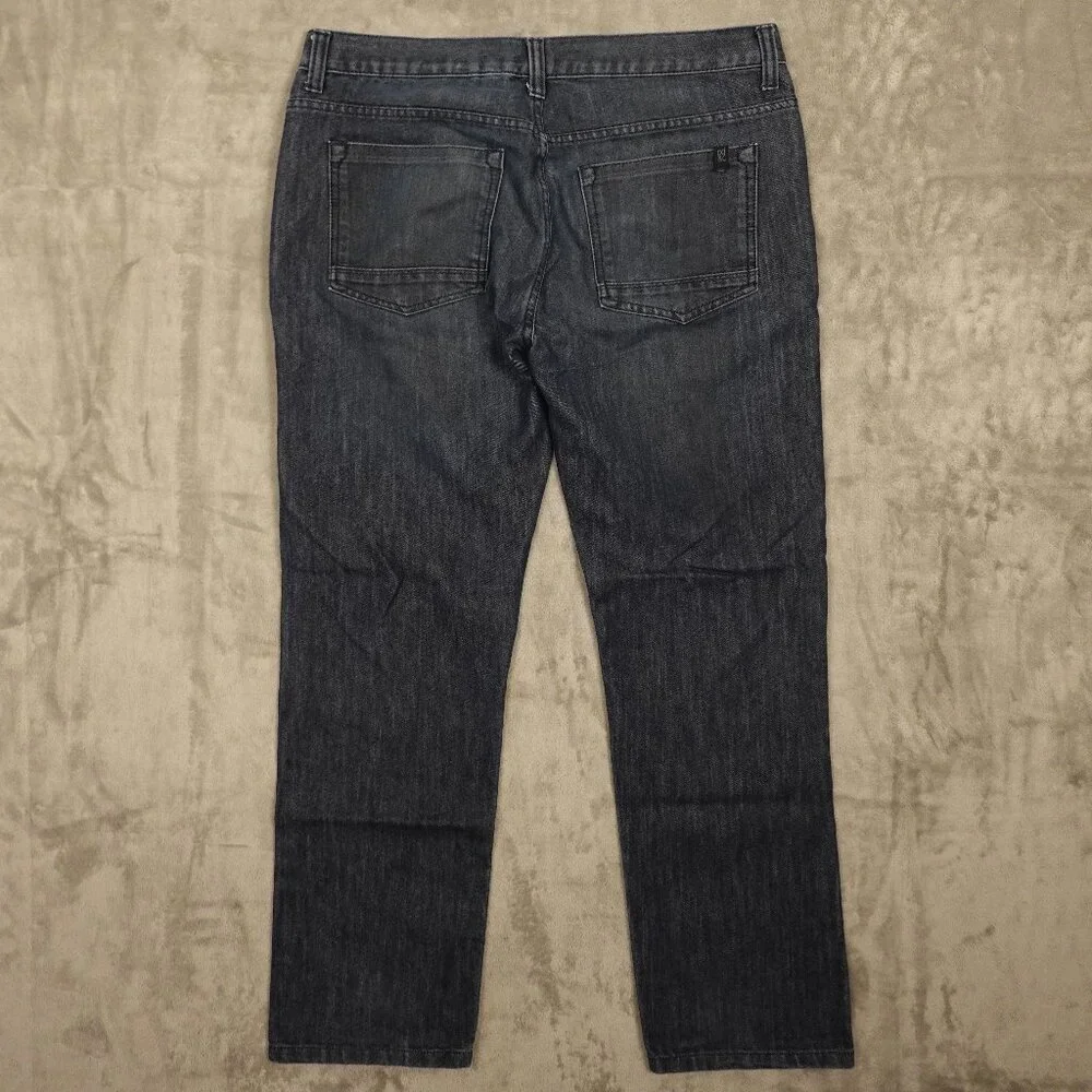 PD&C jeans straight‎ leg men's 36x32 dark wash blue paper denim and cloth
